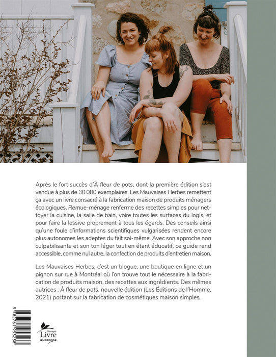 Remue-ménage: produits ménagers maison | Livre - Les Mauvaises Herbes