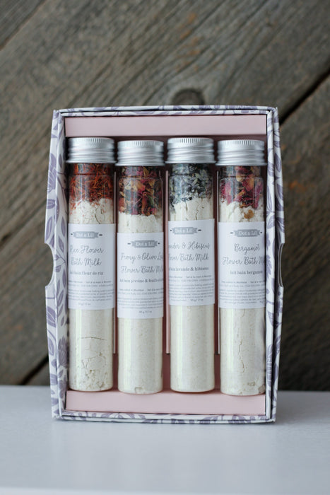 library of bath milk gift set