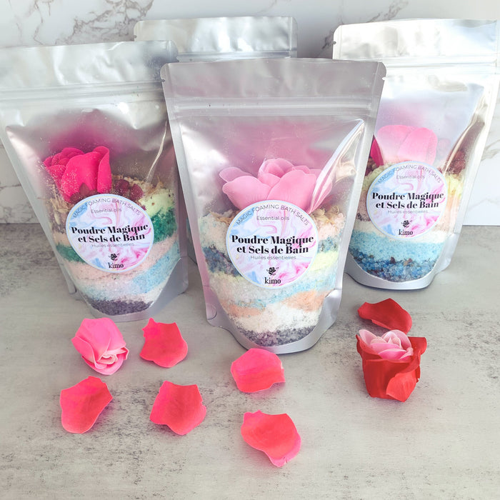 Poudre effervescente pour le bain