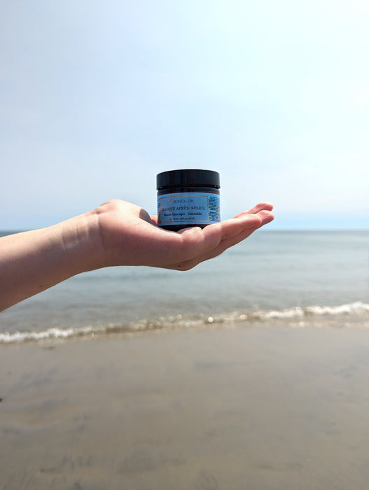 Masque bleuets sauvages et complexe marin