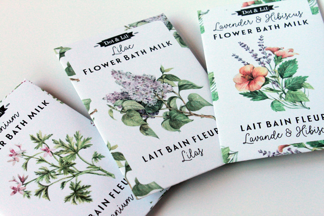 rice flower bath milk sachet