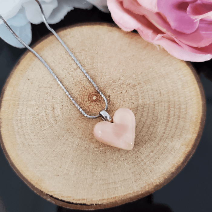 Mini coeur beige symétrique