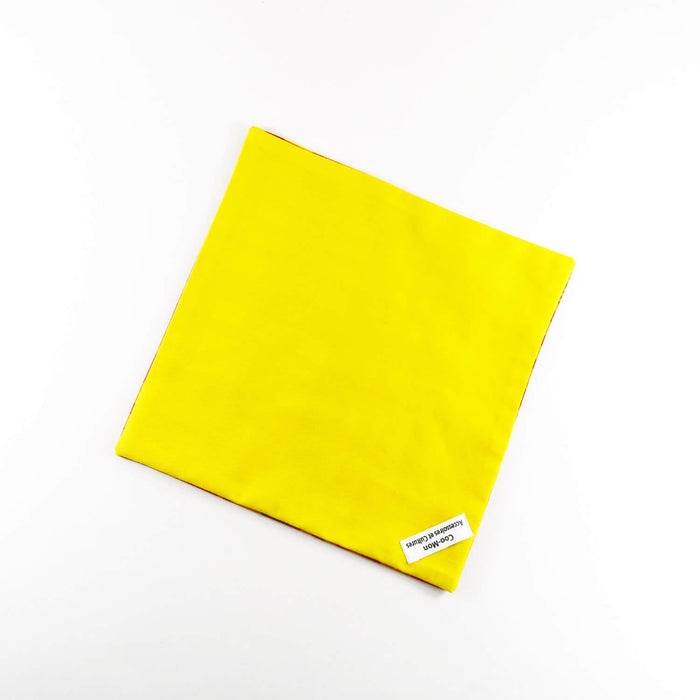 Noeud papillon et foulard pochette - jaune rouge madras