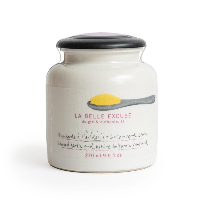 Moutarde à l’huile d’olive, ail rôti et balsamique blanc 270ml