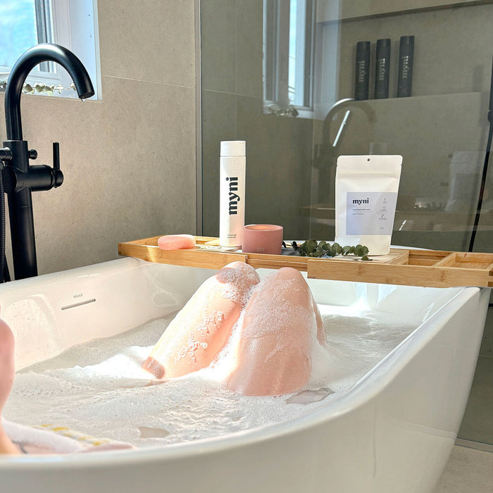 myni eco-friendly non toxic foaming bubble bath tablets lifestyle 1