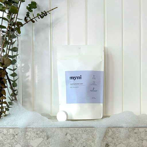 myni eco-friendly non toxic foaming bubble bath tablets