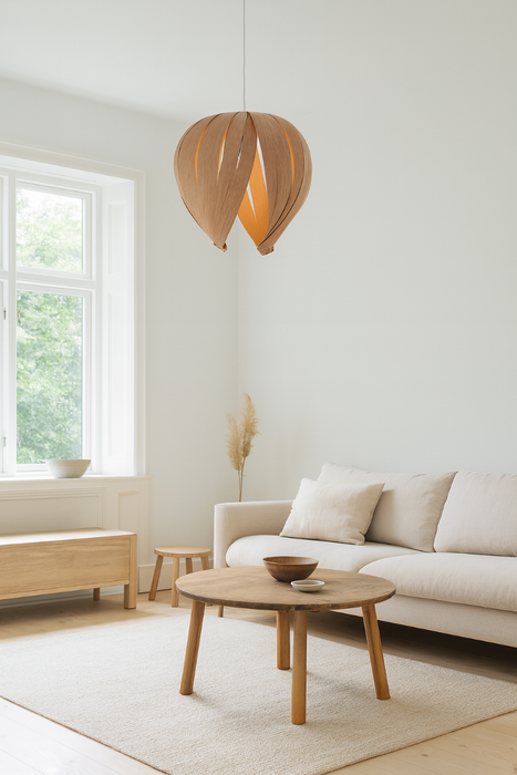 Lampe noisette #1 / chêne