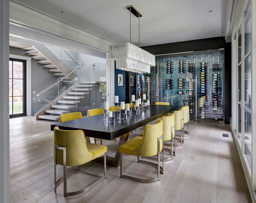 Kit de supports à bouteilles flottantes d'un coté de la série w (21 à 63 bouteilles)