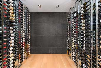 Kit de supports à bouteilles flottantes 2 cotés de la série w (42 à 84 bouteilles)