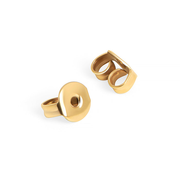 Gold stainless steel earring backings MIAJWL Papillons boucles d'oreilles en acier inoxydable or Mia Bijoux
