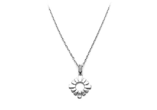 collier diamant de laboratoire soleil argent sterling ciel d hiver