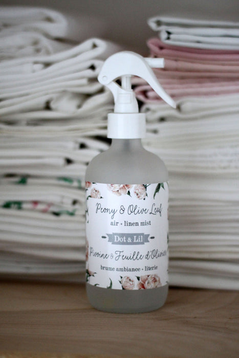 peony & olive leaf linen + air mist