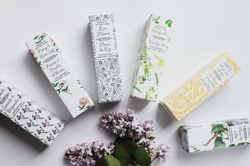 peony & olive leaf perfume oil