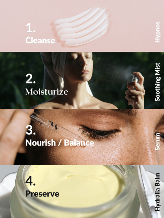 Soin hypnos nettoie et démaquille en douceur la peau.