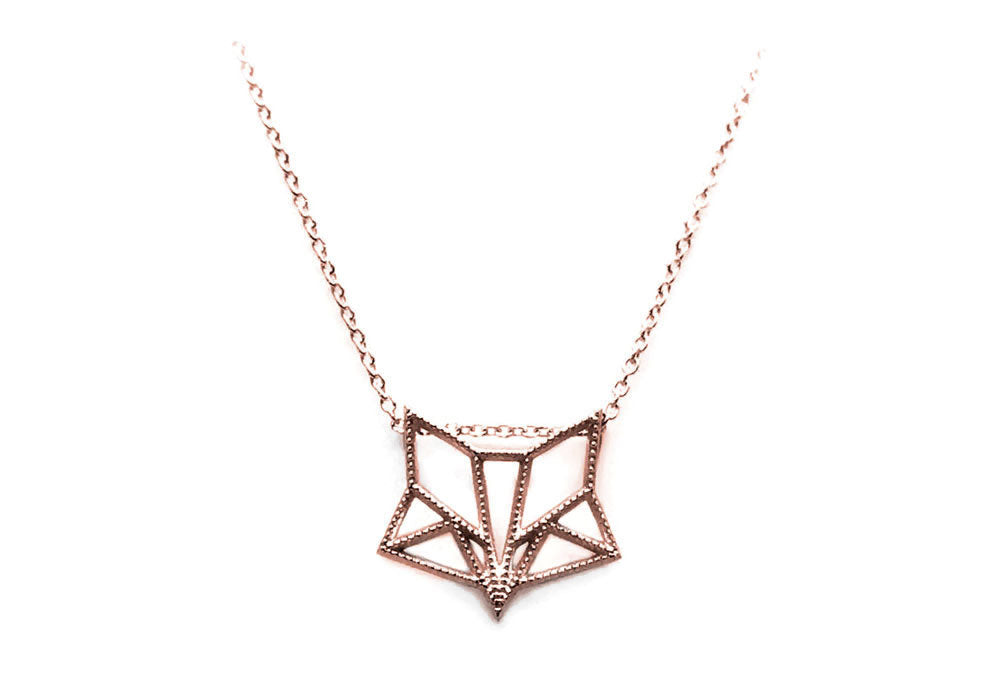 Rusé le renard │ pendentif en or │ or rose, or jaune ou or blanc