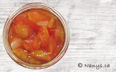 Salsa tomates et mangues