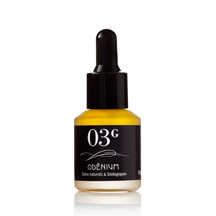 Sérum "03g" matifiant & équilibrant. régule la production de sébum et resserre les pores de la peau. absorption rapide. non comédogène. pour peau grasse.