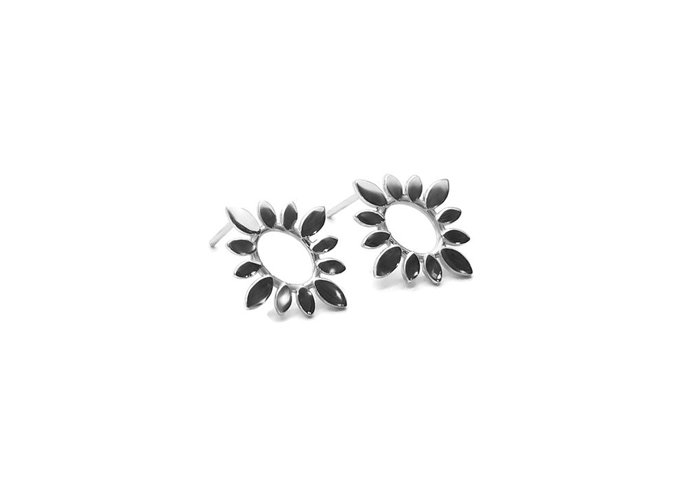 Soleil d'été │ boucles d'oreilles en argent sterling sans oxydation