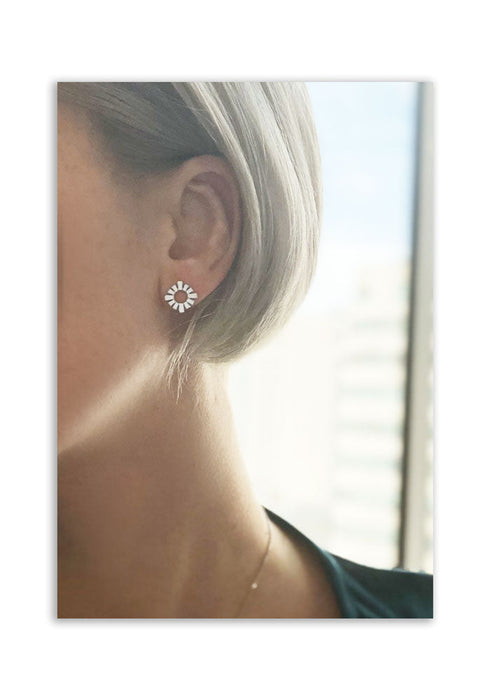 Soleil d'hiver │ boucles d'oreilles en argent sterling sans oxydation