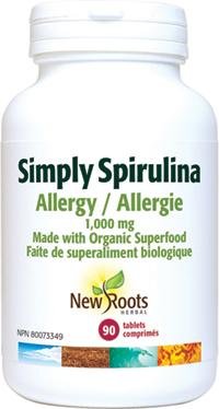 Spiruline Simple 1000 mg -New Roots Herbal -Gagné en Santé