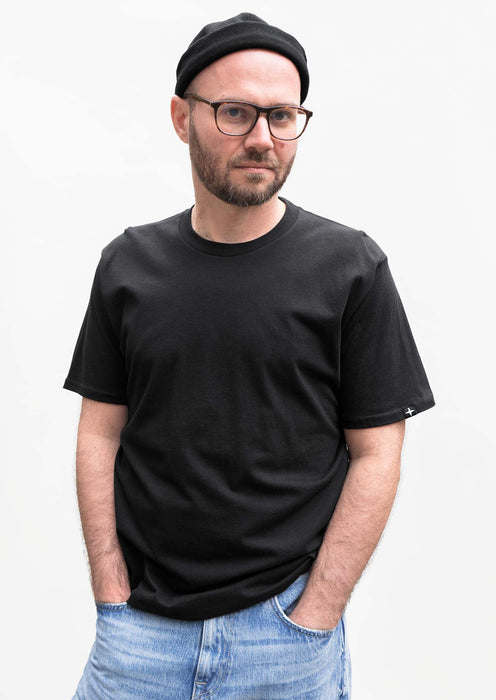 2 t-shirts noir - kaki