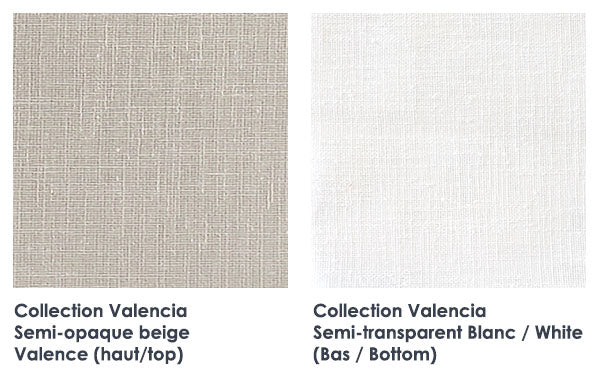 Store magn&eacute;tique paoma - valencia (gris et blanc)