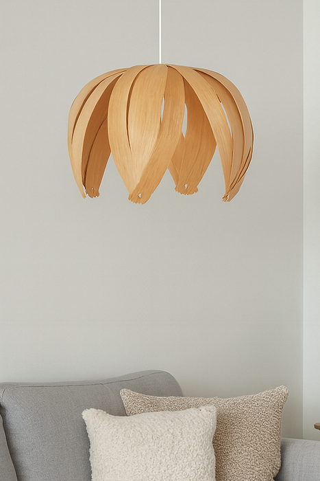 Lampe ti-fleur / chêne