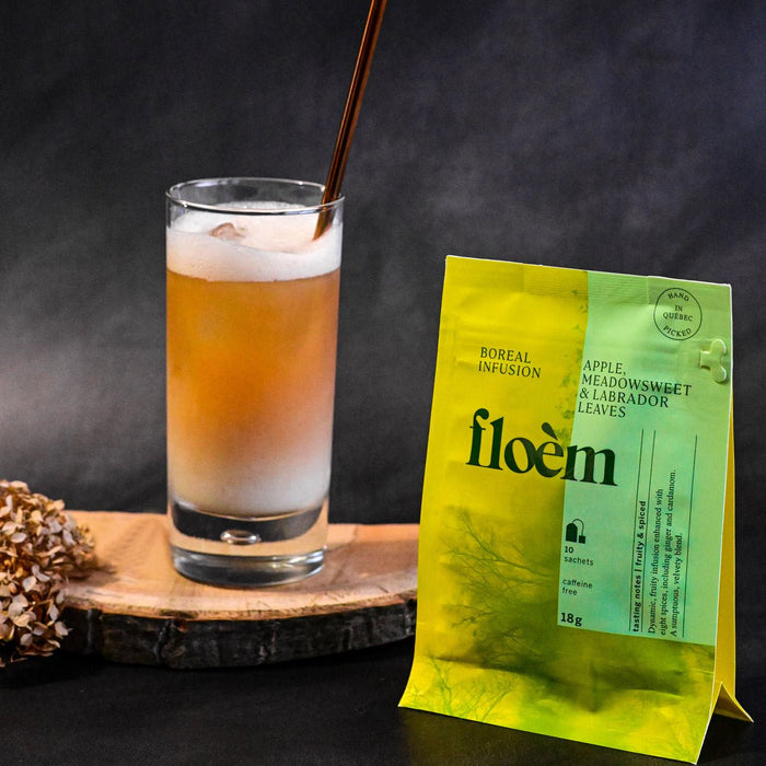 Tisane en sachets - Pomme, reine des prés & feuilles du Labrador - Tisane - Floèm