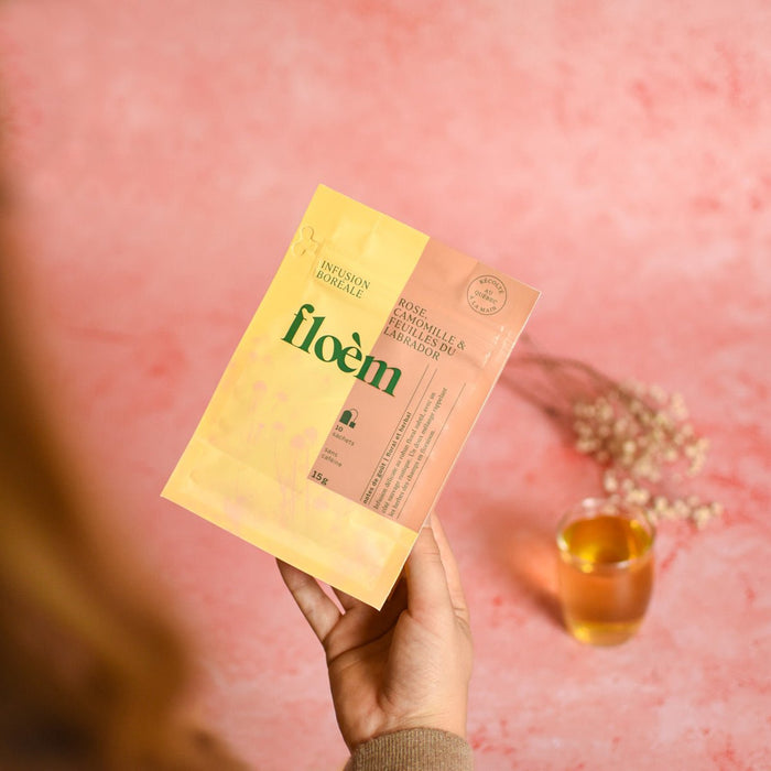 Tisane en sachets Rose, camomille & feuilles du Labrador - Tisane - Floèm