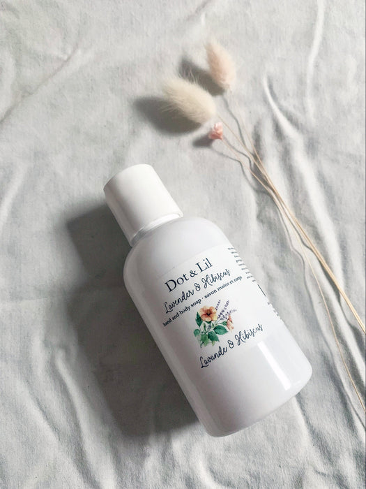 lavender & hibiscus liquid soap