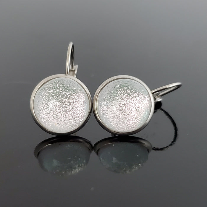 Trio boucles leviers surprise, boucles d'oreilles verre neuf - Bijoux Le fil d'Ariane