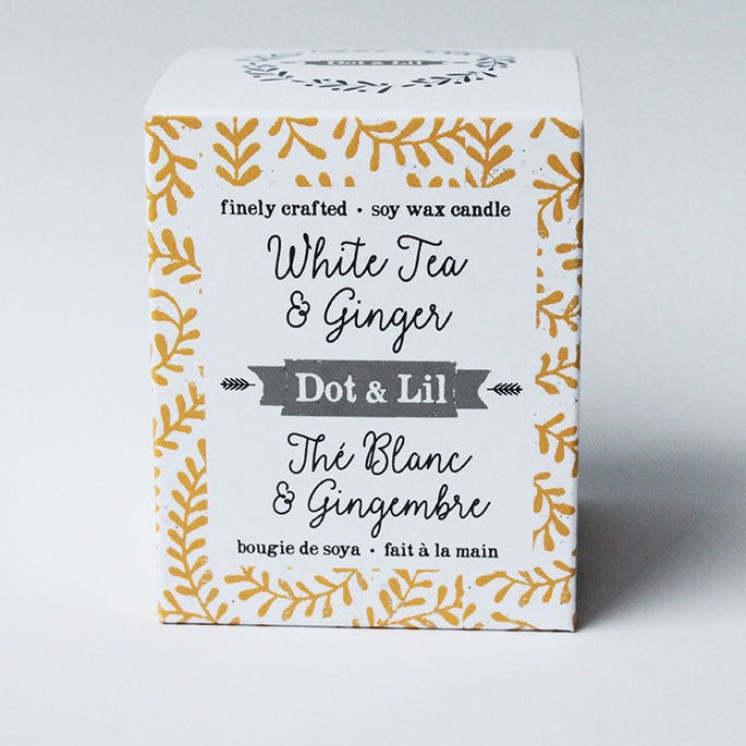 white tea & ginger soy candle