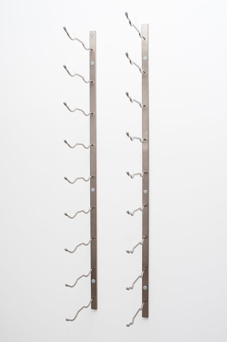 Série w support pour magnums / champagne mural en métal (9 à 18 bouteilles)