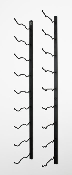 Série w support pour magnums / champagne mural en métal (9 à 18 bouteilles)