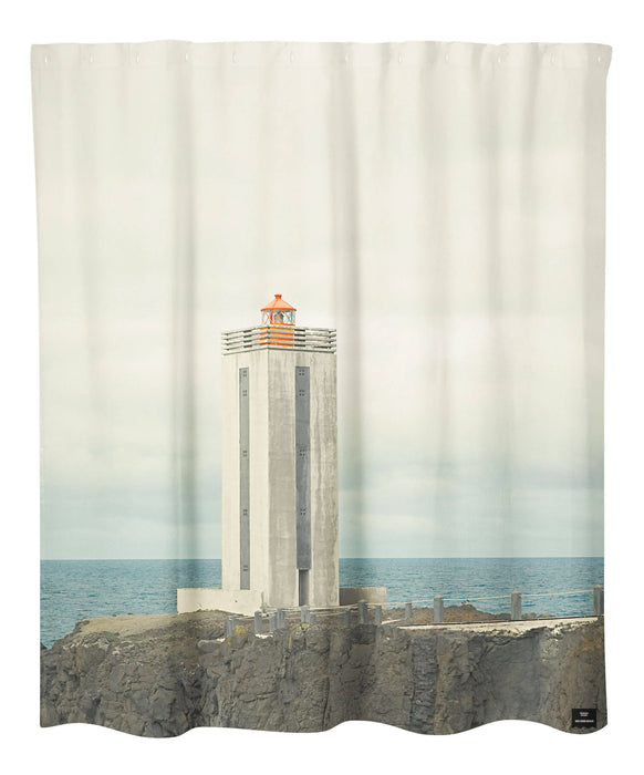 Rideau de douche - bakkafjörður lighthouse