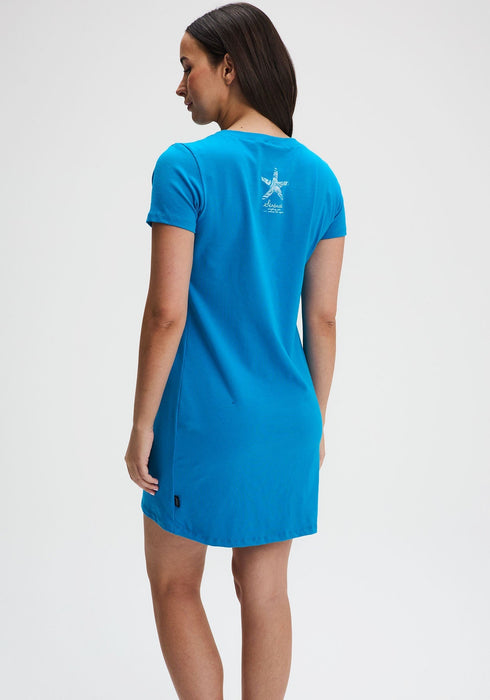 FASSET - Robe t-shirt bleue