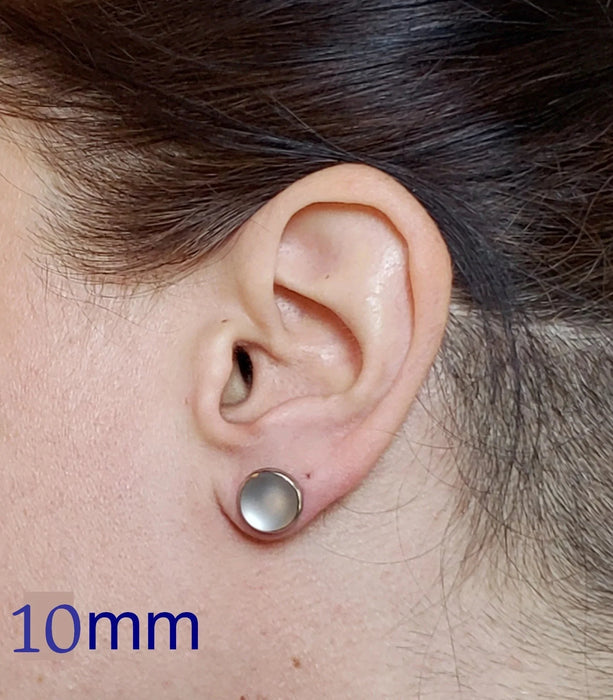 +/- 12 mm, boucles d'oreilles dépareillées, verre fusion #2