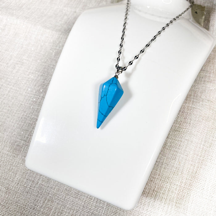 Sautoir « pierre naturelle »