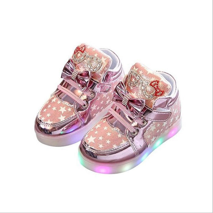 Chaussures lumineuses à led avec strass