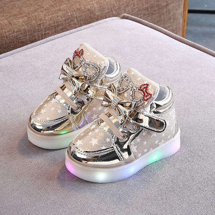 Chaussures lumineuses à led avec strass