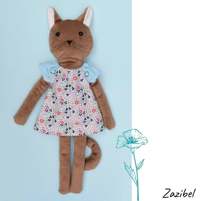 Chat, poupée de chiffon