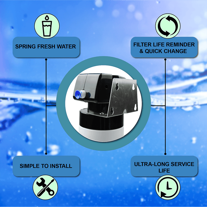 Filtre sous évier - système de filtration a eau ultrafiltration- filtre à eau sous comptoir - système de filtration sous évier - filtre à eau pour réduction bactérie