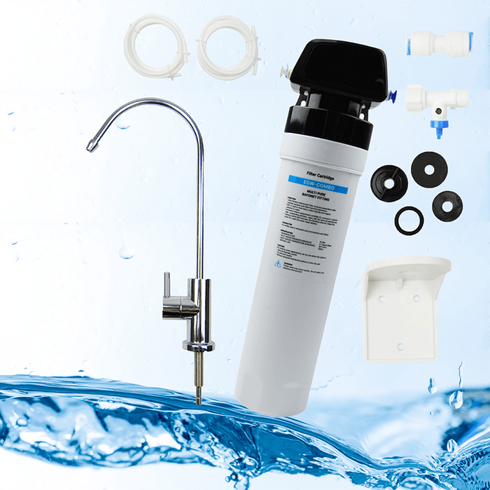 Filtre sous évier - système de filtration a eau ultrafiltration- filtre à eau sous comptoir - système de filtration sous évier - filtre à eau pour réduction bactérie