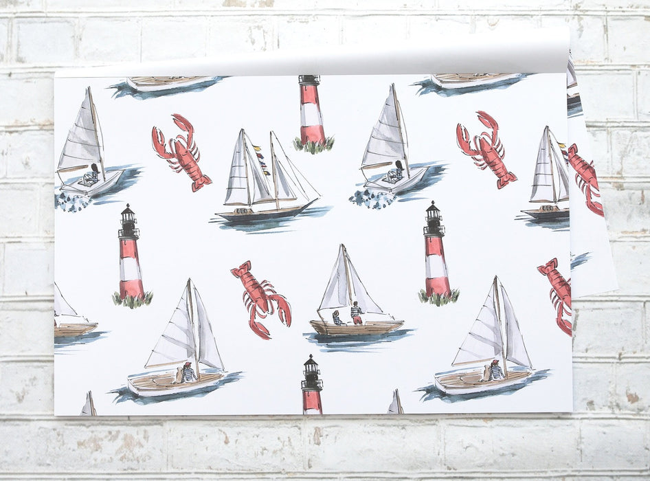 "maritime /lobster regatta" - napperons de papier / paper placemats