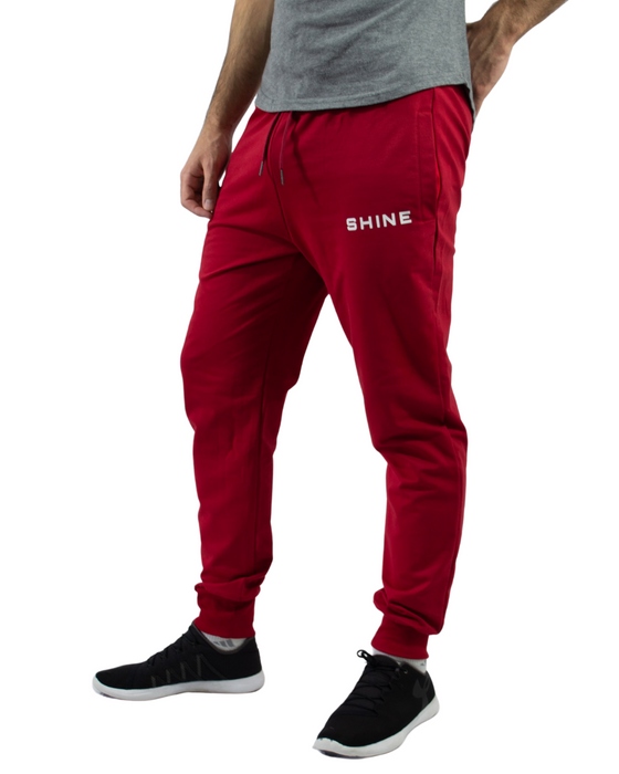 Pantalon de jogging fuselé - rouge