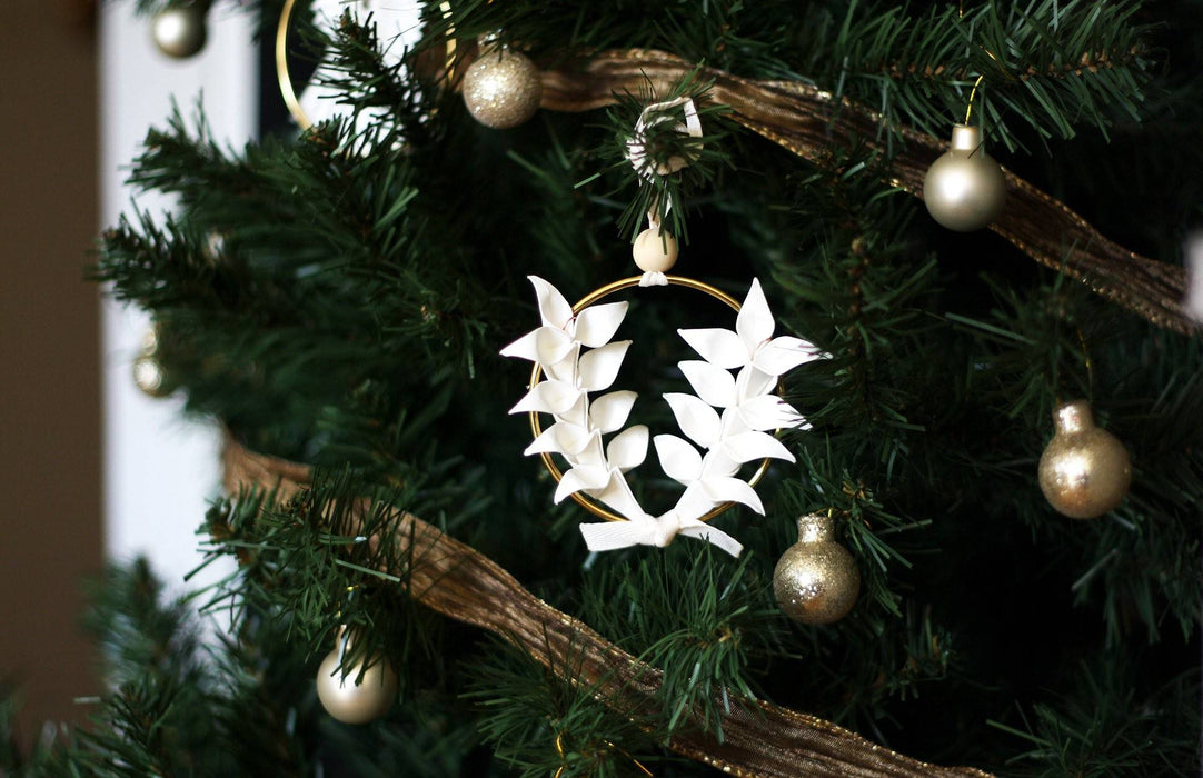 Bijou de sapin - couronne de blé