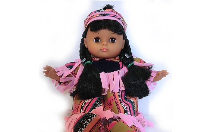 Poupée de vinyle rose