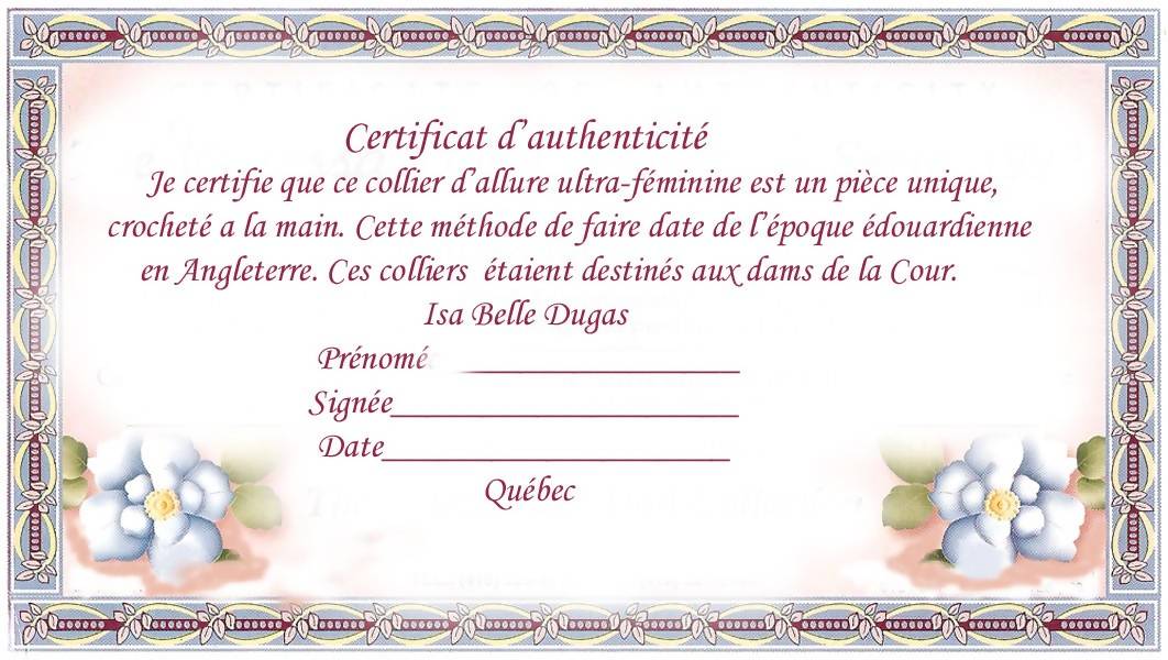 Collier de perles belzèmire