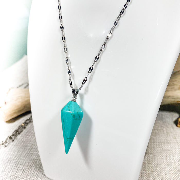 Sautoir « pierre naturelle »