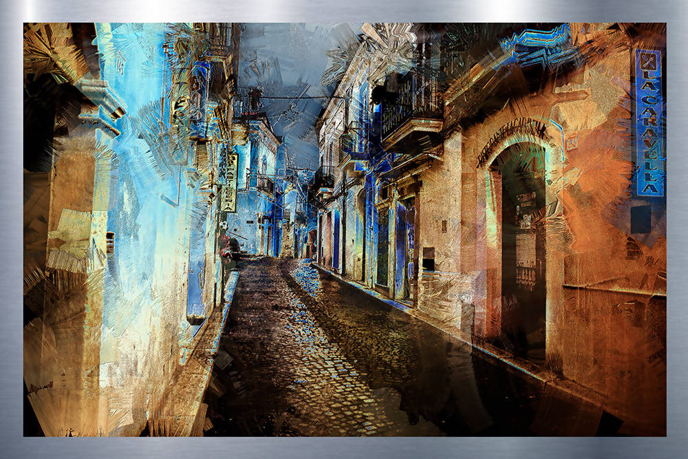 Village dans la nuit